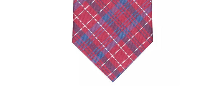 Club Room Men's Classic Plaid Tie Red Size Regular