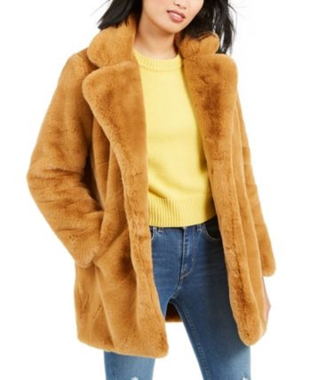 Apparis Women's Eloise Faux-Fur Coat Brown Size Medium