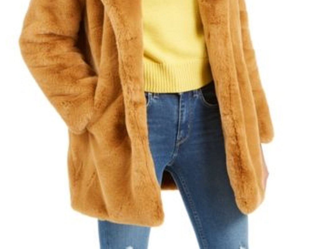 Apparis Women's Eloise Faux-Fur Coat Brown Size Medium